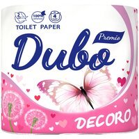 Туалетная бумага Soffione Decoro 2 слоя 4шт
