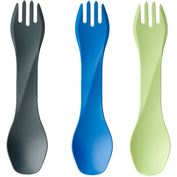 

Ложка-вилка Humangear GoBites Uno Mini 3-Pack blue/gray/green