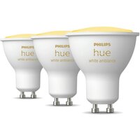 Лампа розумна Philips Hue GU10, 5W(50Вт), 2200K-6500K 3шт (929001953312)