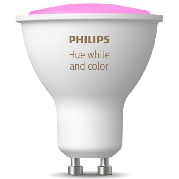 

Лампа умная Philips Hue GU10, 5.7W(50Вт), 2000K-6500K, RGB (929001953111)