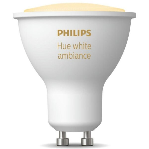 

Лампа умная Philips Hue GU10, 5W(50Вт), 2200K-6500K (929001953309)