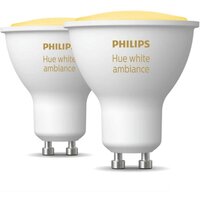 Лампа розумна Philips Hue GU10, 5W(50Вт), 2200K-6500K 2шт (929001953310)