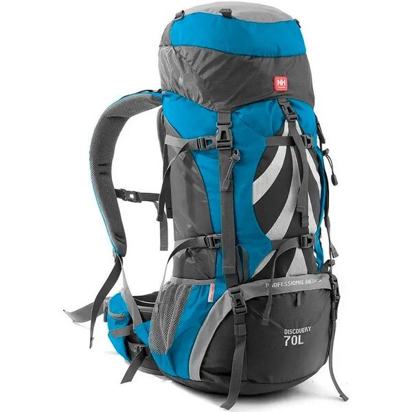 

Рюкзак туристический Naturehike NH70B070-B, 70 л, голубой