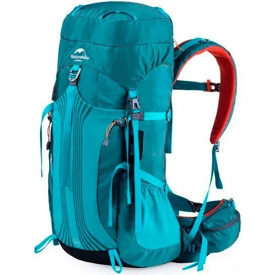 

Рюкзак туристический Naturehike NH16Y020-Q, 55 л, голубой