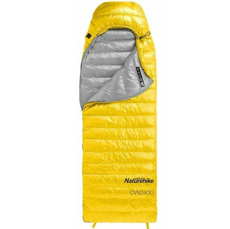 Спальник пуховий Naturehike CWZ400 NH19W400-Z, L, жовтийфото