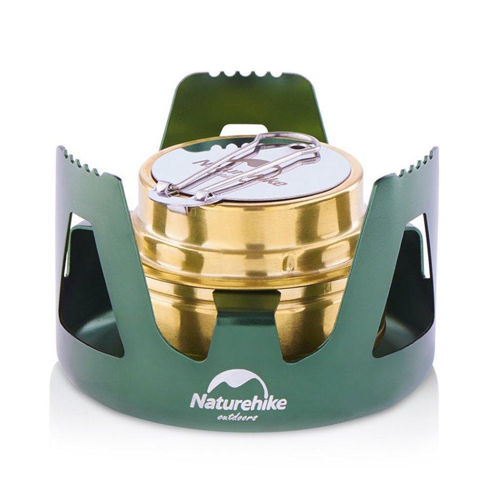 Горелка спиртовая Naturehike NH Alcohol Burner steel NH18L001-T, зеленая фото 1