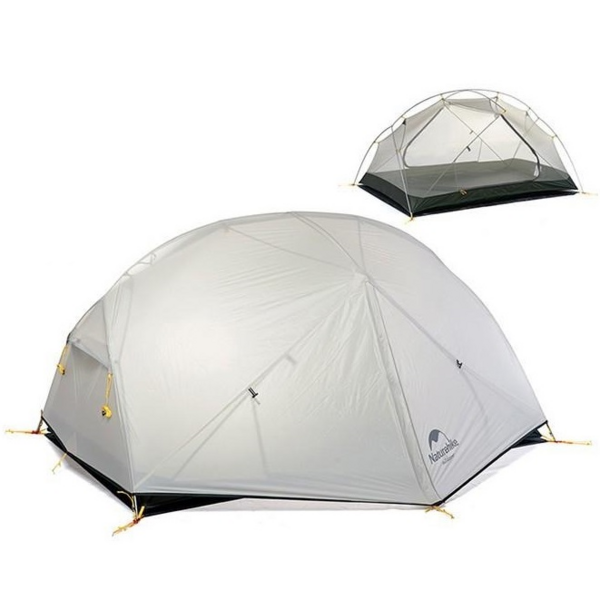 

Палатка сверхлегкая двухместная Naturehike Сloud Up 2 Updated NH17T001-T, темно-зеленый