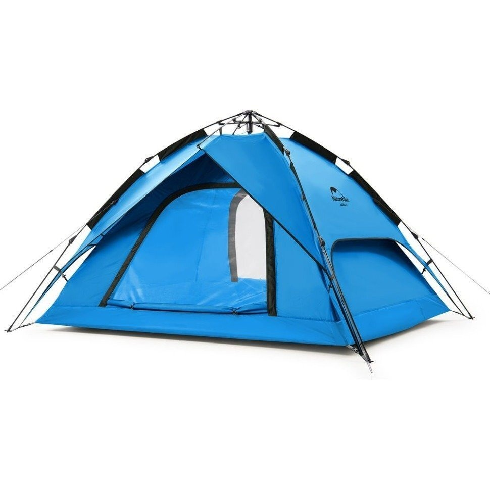 Палатка трехместная автоматическая Naturehike NH21ZP008, голубой фото 