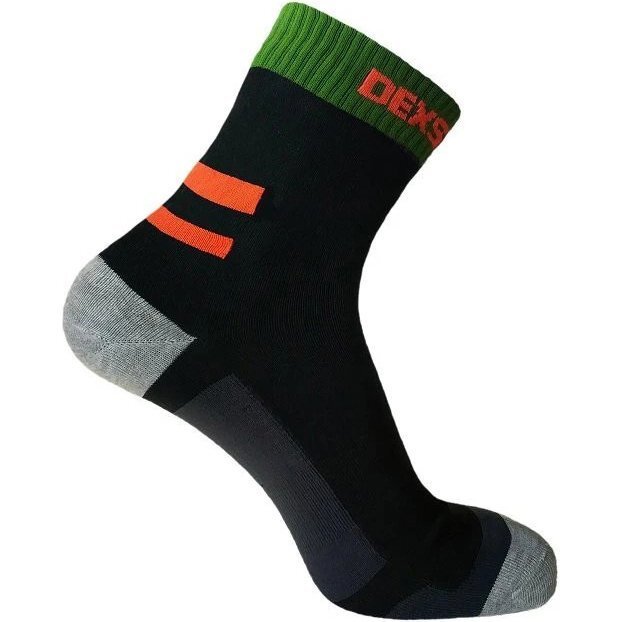 Шкарпетки водонепроникні Dexshell Running, pp L, з оранжевими смугамифото