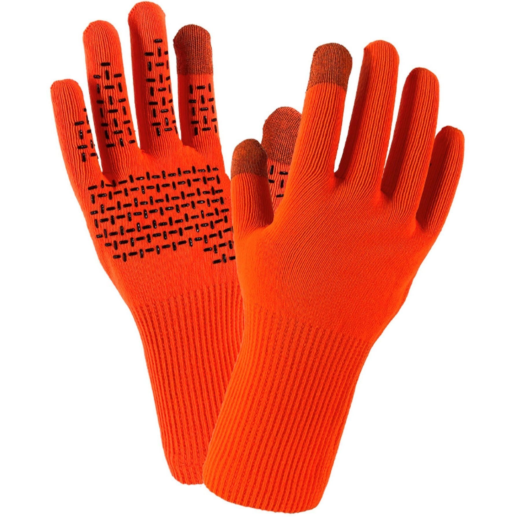 Перчатки водонепроницаемые Dexshell ThermFit Gloves, p-p L, оранжевые фото 1
