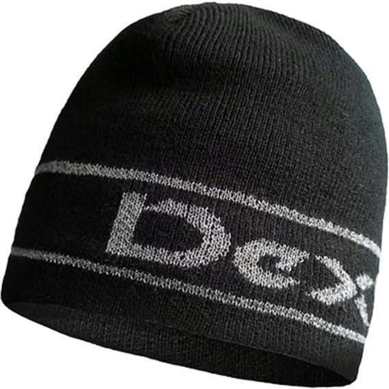Шапка водонепроницаемая Dexshell Beanie Reflective Logo черная из лого L/XL 58-60 см фото 