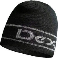 Шапка водонепроникна Dexshell Beanie Reflective Logo чорна з лого L/XL 58-60 см