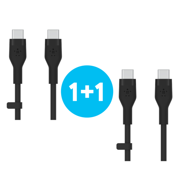 

Кабель Belkin Type-C - Type-C 3м 60Вт силиконовый с клипсой Black (CAB009BT3MBK)