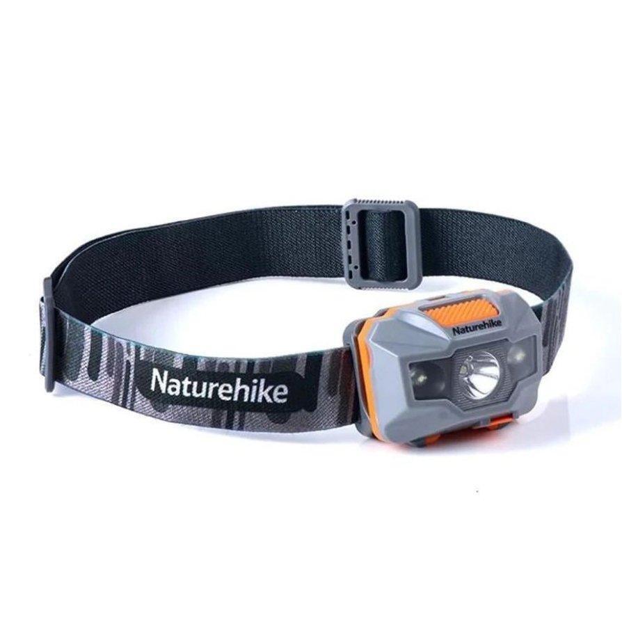 Фонарь налобный Naturehike TD-02 NH00T002-D, оранжево-серый фото 