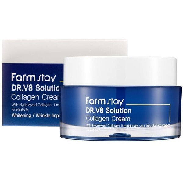 Крем для лица антивозрасной FarmStay DR-V8 Solution Collagen с ...
