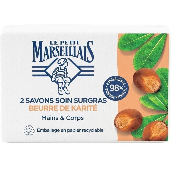 Акція на Мыло туалетное Le Petit Marseillais с маслом Ши 100г*2шт від MOYO