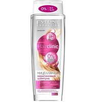 Шампунь для волос мицелярный кератиновый Eveline Cosmetics Hair Clinic 3в1 400мл