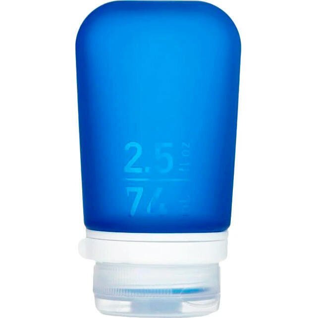 Силиконовая бутылочка Humangear GoToob+ Medium dark blue фото 1