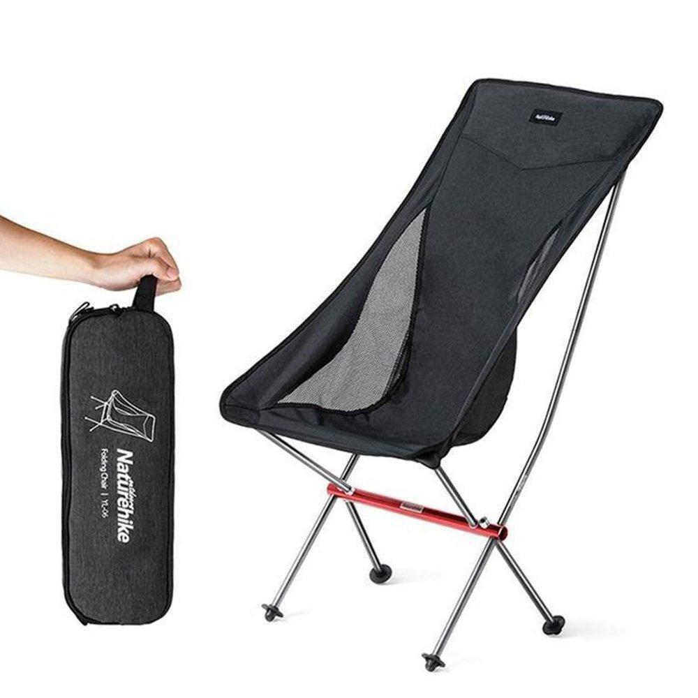 Крісло складане NaturehikeYL06 Alu Folding Moon Chair NH18Y060-Z, чорнийфото