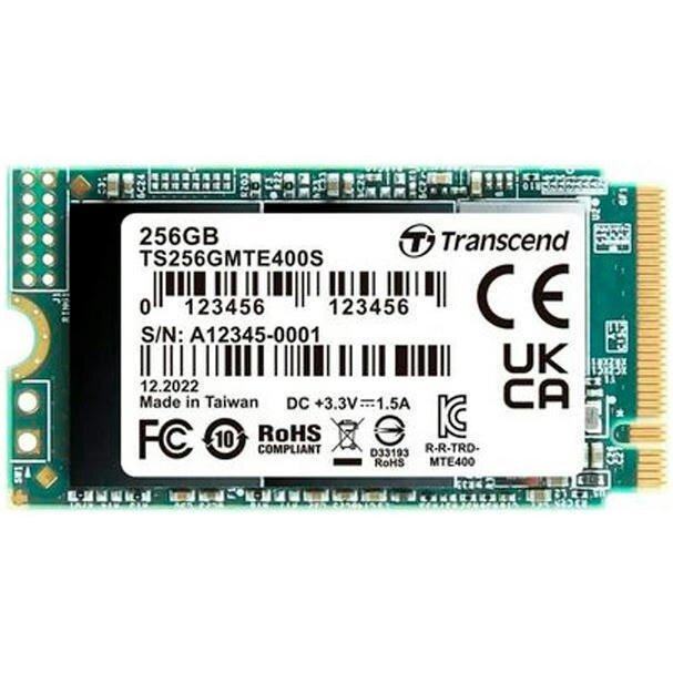 SSD накопитель TRANSCEND M.2 256GB PCIe 3.0 MTE400S 2242 (TS256GMTE400S) фото 