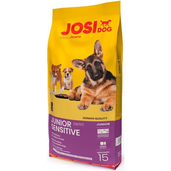 

Сухой корм для щенков с чувствительным пищеварением Josera JosiDog Junior Sensetive 18кг