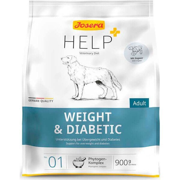 

Сухой корм для собак при избыточном весе и диабете Josera Help Weight & Diabetic Dog 900г