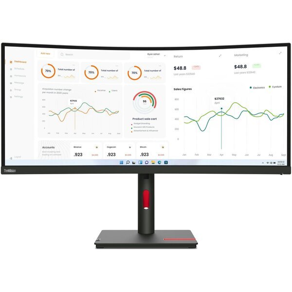 

Монитор 34" LENOVO ThinkVision T34w-30 (63D4ZAT1UA)