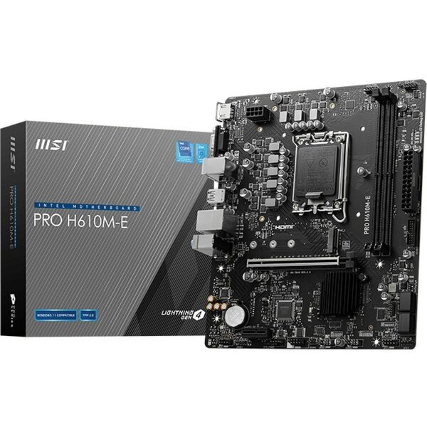 Акція на Материнcкая плата MSI PRO H610M-E (911-7D48-019) від MOYO