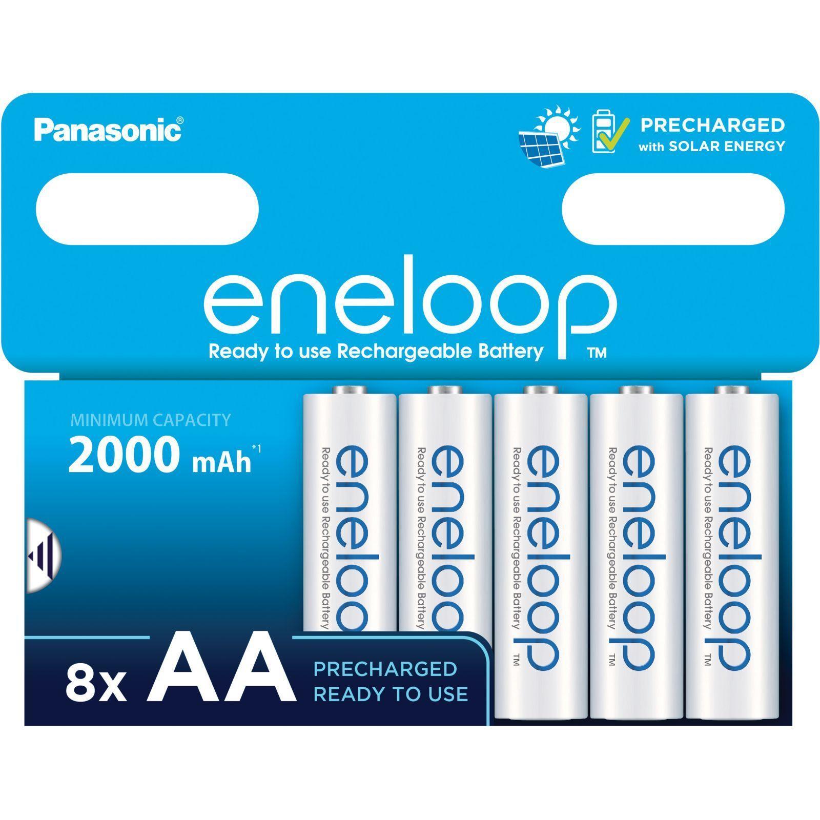 Акумулятор Panasonic Eneloop NI-MH AA 2000 мАг, 8 шт. (BK-3MCDE/8HH)фото1