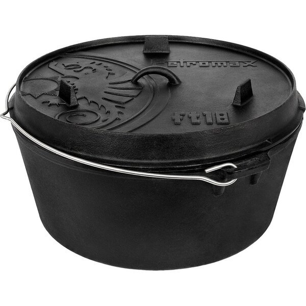 

Котел-жаровня чугунная Petromax Dutch Oven ft18 плоское дно 16,1 л