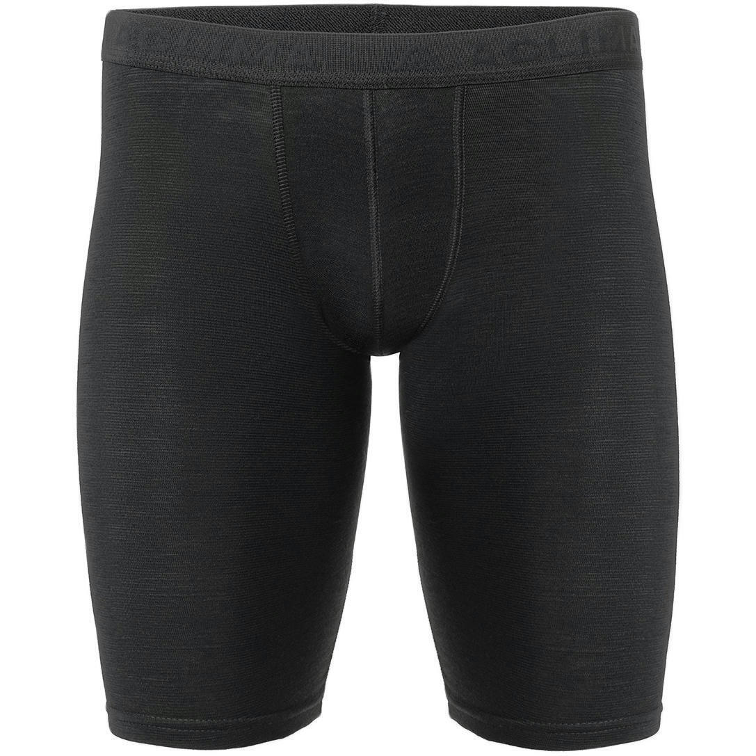 Термотрусы мужские Aclima WarmWool 200 Long Shorts Jet Black S фото 1