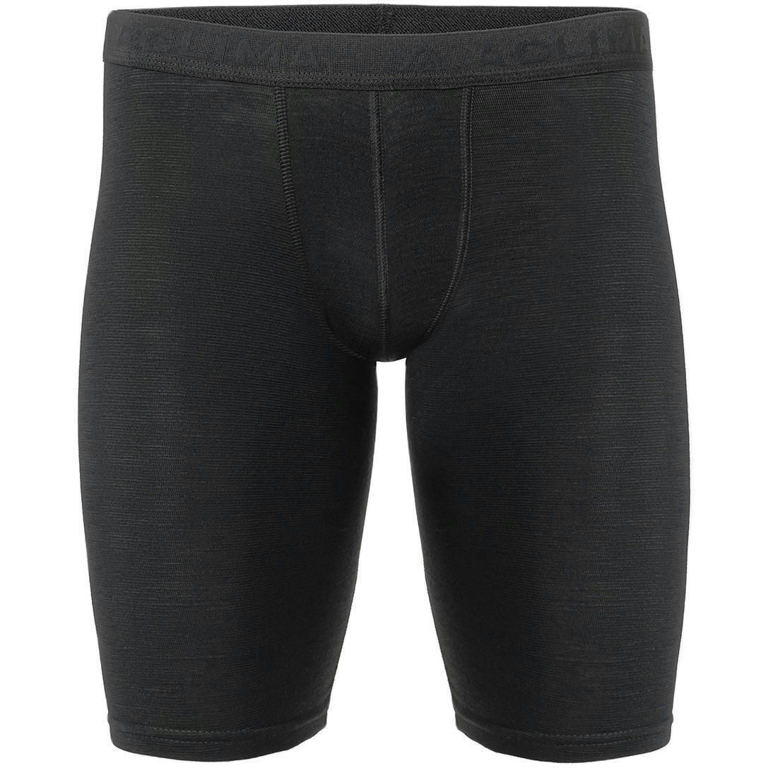 Термотруси чоловічі Aclima WarmWool 200 Long Shorts Jet Black XLфото