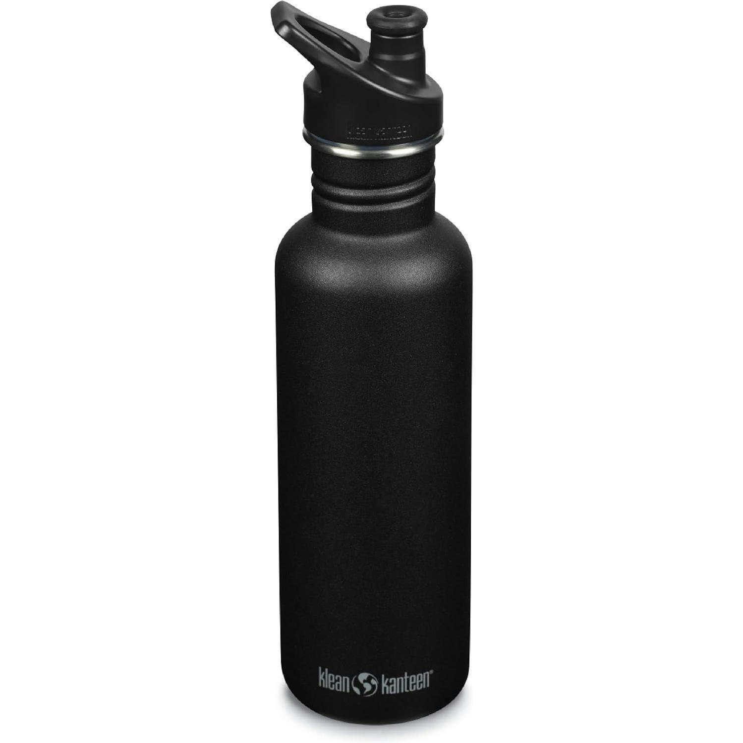 Спортивная бутылка для воды Klean Kanteen Classic Sport Cap 800 мл Black фото 1