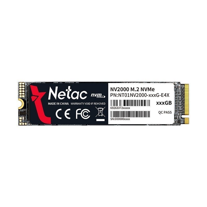 SSD Накопитель Netac M.2 1TB PCIe 3.0 NV2000 (NT01NV2000-1T0-E4X) фото 1