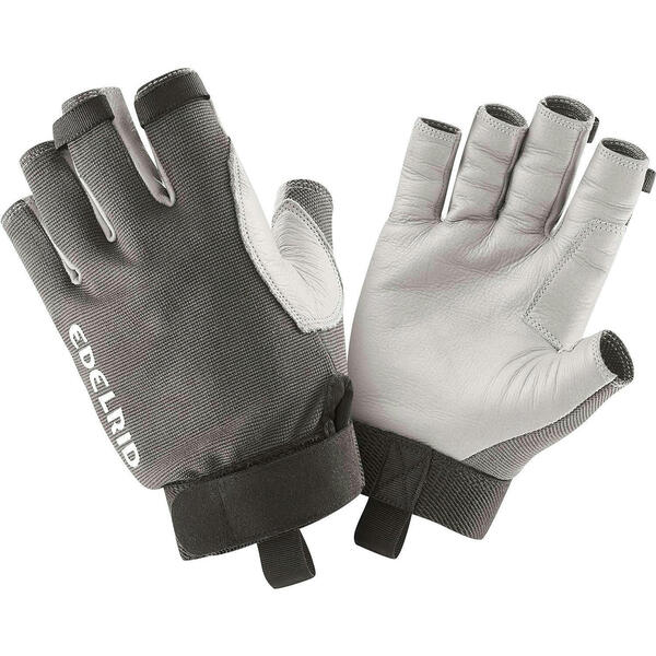 Edelrid Skinny Glove II – Dünner Kletterhandschuh Aus Kalbsleder, Mit Verstärkungen, Klettverschluss, Titan, XS Edelrid Skinny Glove II – Dünner Kletterhandschuh Aus Kalbsleder, Mit Verstärkungen, Klettverschluss, Titan, XS