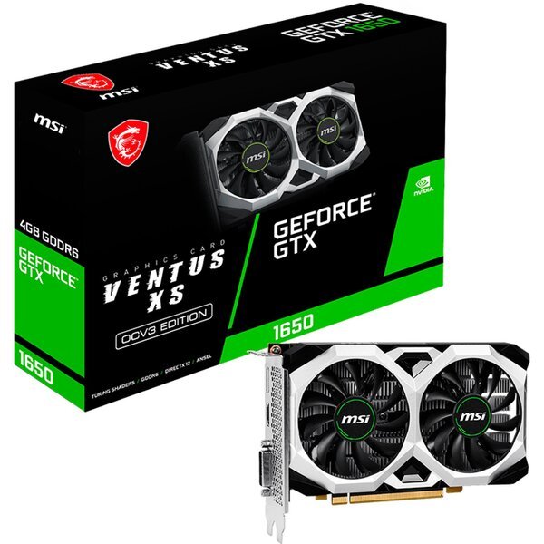 

Видеокарта MSI GeForce GTX 1650 4GB GDDR6 VENTUS XS OCV3 (912-V812-004)