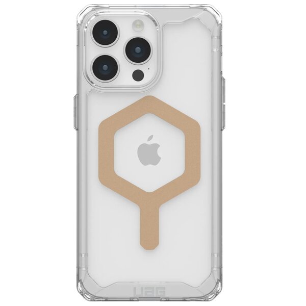 

Чехол UAG для Apple iPhone 15 Pro Max, Plyo Magsafe, Ice/Gold