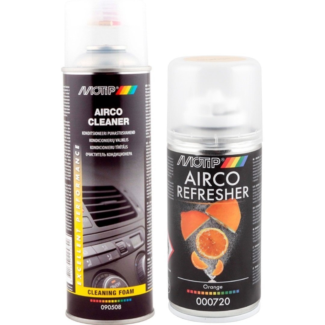 Очиститель Motip для кондиц Airco Cleaner 500мл. + Очиститель с-мы кондиц Airco апельсин 150мл (090508BS+000720) фото 