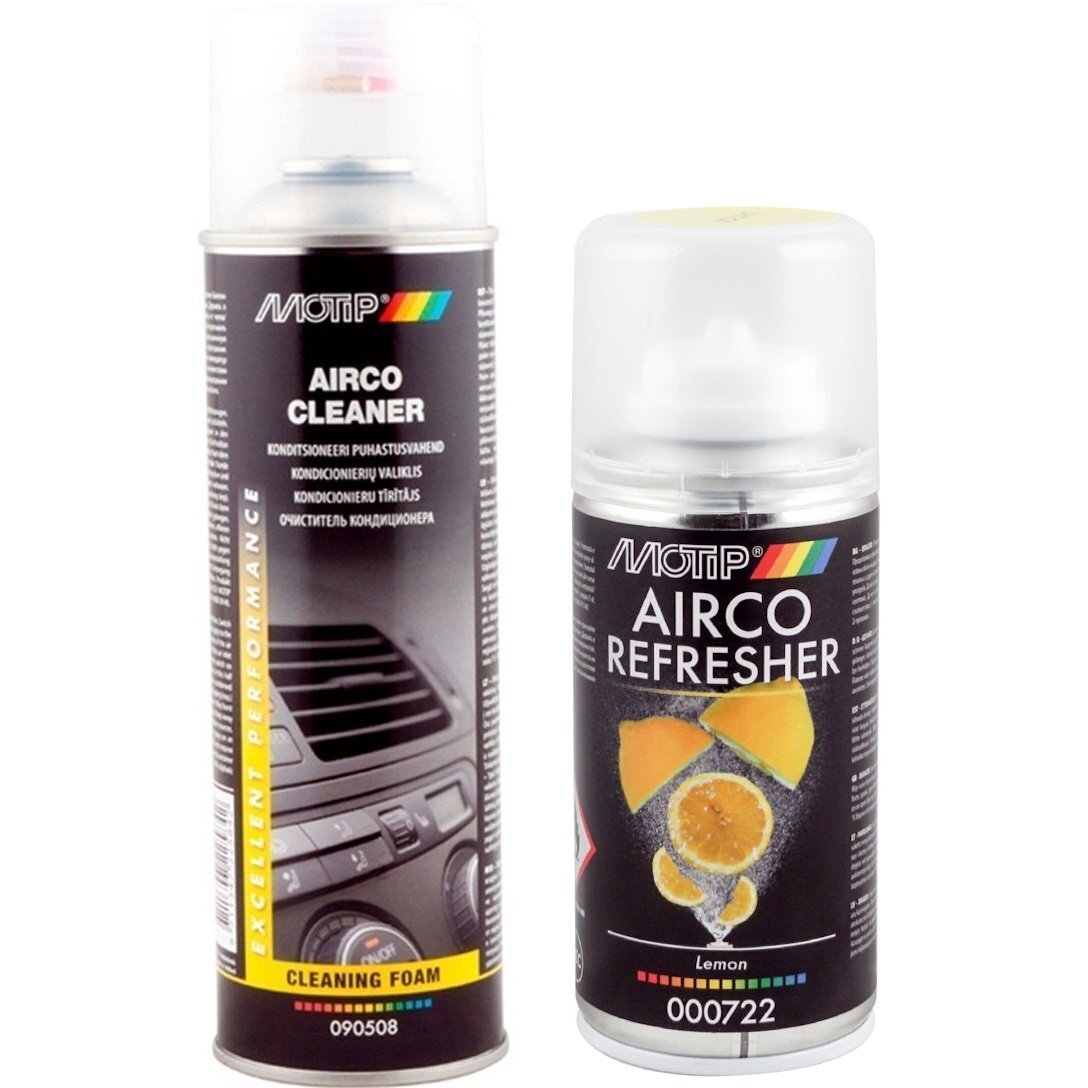 Очисник Motip для кондиц Airco Cleaner 500мол. + Очисник з-ми кондиц Airco лимон 150мл (090508BS/000722)фото