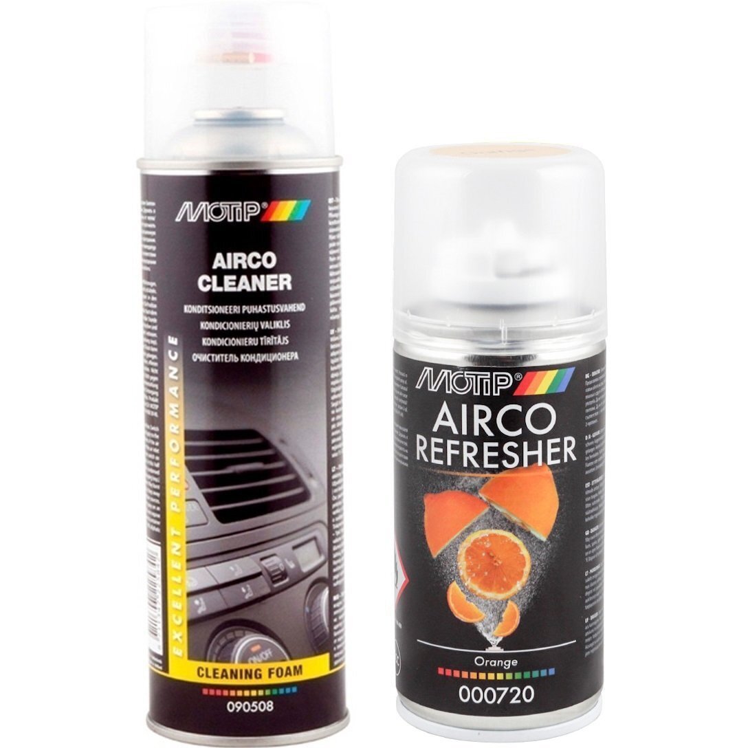 Очиститель Motip для кондиц Airco Cleaner 500мл. + Очиститель с-мы кондиц Airco апельсин 150мл (090508BS/000720) фото 