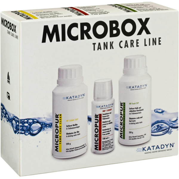 

Набор средств для дезинфекции воды и ухода за резервуаром Micropur Tank Care Line MT Box (3 шт)