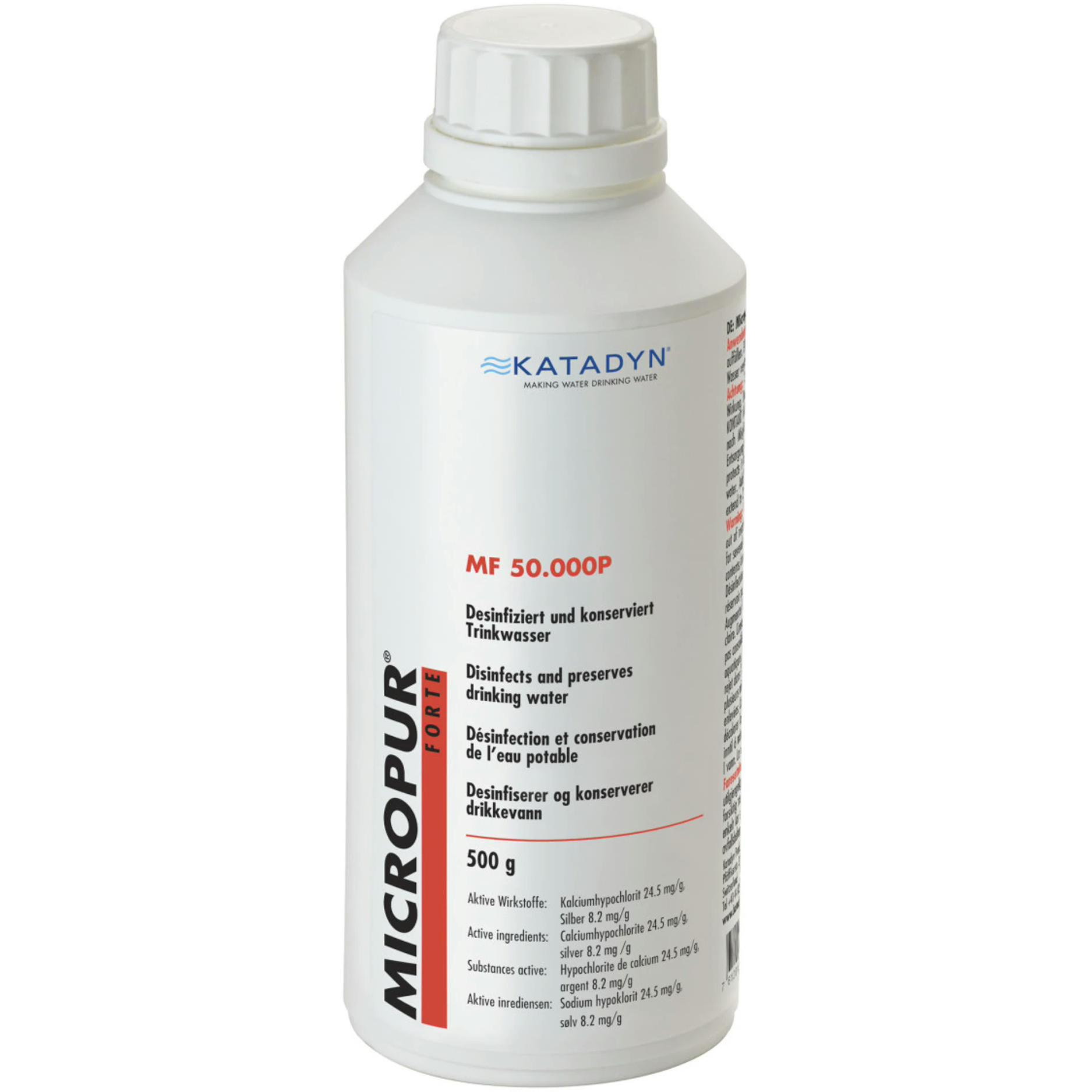 Порошок для дезінфекції води Micropur Forte MF 50.000P (500 г)фото1