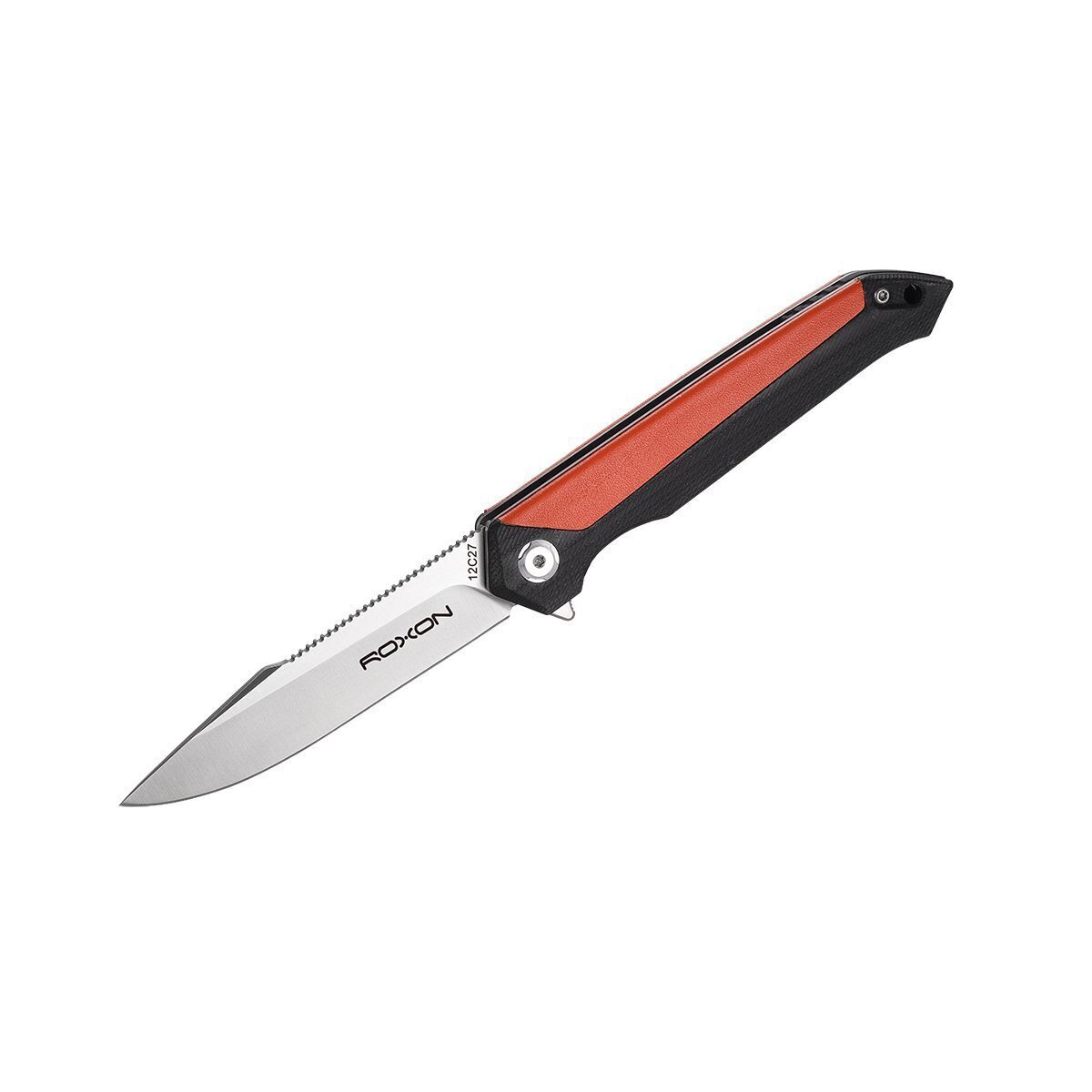 Нож складной Roxon K3 лезвие 12C27, оранжевый фото 1