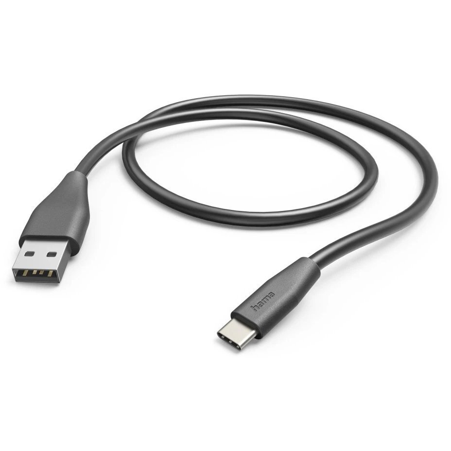 Кабель Hama USB-A - Type-C 1,5м Black (00201595) фото 