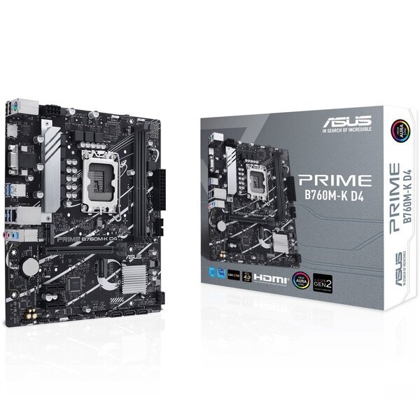 Материнcкая плата ASUS PRIME B760M-K D4 s1700 (90MB1DS0-M1EAY0)