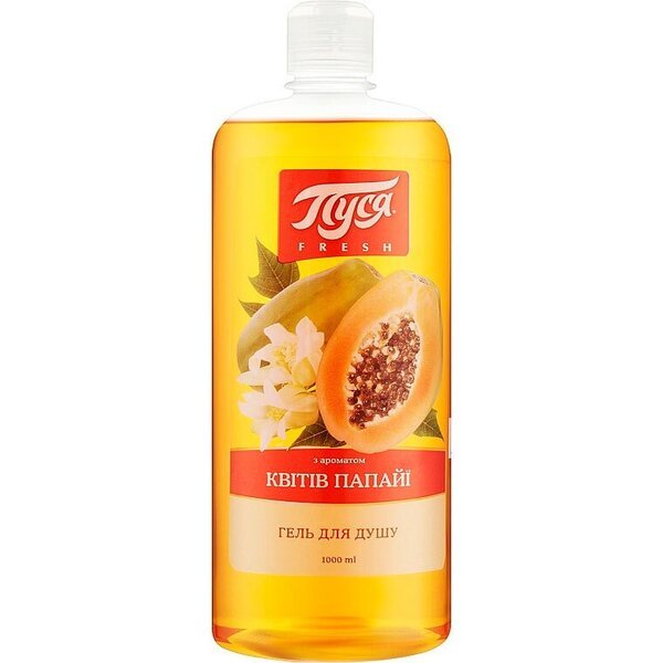 

Гель для душа Пуся Fresh с ароматом цветов папайи 1л