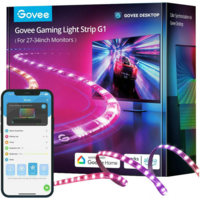 Набір адаптивного підсвічування Govee H6609 Gaming Light Strip G1 27-34`, RGB, Чорний (H6609312)