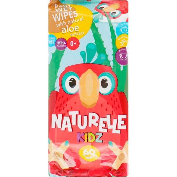 

Влажные салфетки детские Naturelle Kidz Алоэ 60шт