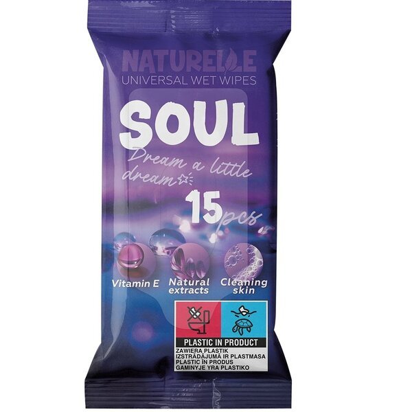

Влажные салфетки Naturelle Soul 15шт