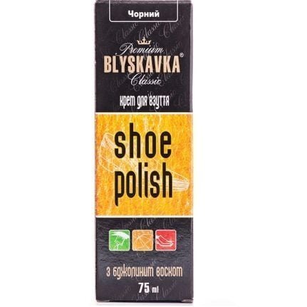 Крем для взуття Blyskavka Classic чорний 75млфото